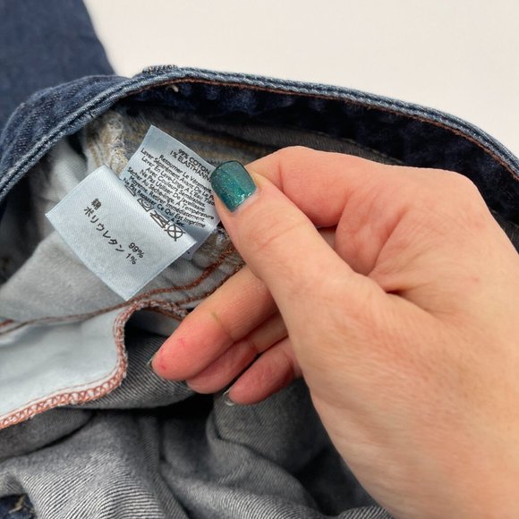 Eddie Bauer Jeans 14 Womens Straight Leg Natural Denim Blue Casual Plus Preppy - Picture 16 of 16